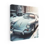 Vintage Porsche in Winter - Classic Elegance on Ice