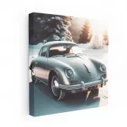 Vintage Porsche in Winter - Classic Elegance on Ice Roads