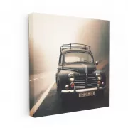 Vintage Renault with Fog Lights - Classic Charm