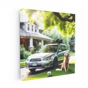 Subaru Legacy Parked - Stylish and Reliable Drive