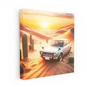 Subaru Vintage Foz in Desert - Classic Style and Adventure