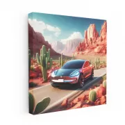 Tesla Art Future Canyon: Innovation on Horizon