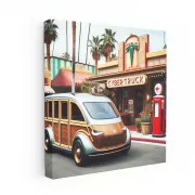 Tesla Art in Vintage Style - Look into Future