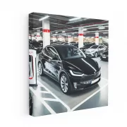 Tesla Model X Parking - Futuristic and Sleek Design