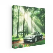 Tesla Roadster in Nature - Fast, Sleek, Electric Power