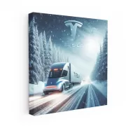 Tesla Semi in Winter - Efficiency Meets Innovation