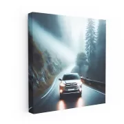 Toyota Highlander in Dense Fog - Experience Adventure