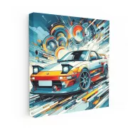 Toyota MR2 Abstract Art - Compact Sports Classic