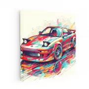 Abstract Toyota MR2 - Dynamic Spirit and Style