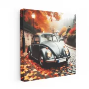 Volkswagen Beetle in Overcast Weather - Iconic and Timeless