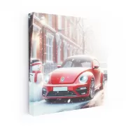 Volkswagen Beetle R-Line in Snowfall - Stylish and Classic