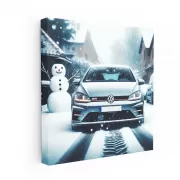 Volkswagen Golf R in Snowfall - Performance Meets Elegance