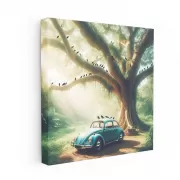 Vintage Volkswagen in Nature - Timeless Classic Ride