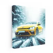 Volkswagen Scirocco R in Snowfall: Power and Precision