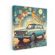 Vintage Volvo Abstract - Classic Design with Timeless Charm