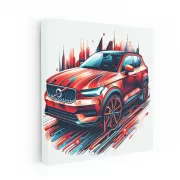 Abstract Volvo XC40 - Modern Design, Bold Performance
