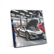 Gray Acura NSX in Auto Service - Sleek and Powerful