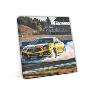 Acura TLX Type S Yellow Drift - Speed and Style Unleashed