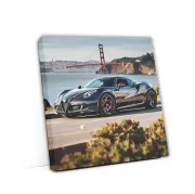 Black Alfa Romeo 4C in San Francisco - Sleek Italian Style