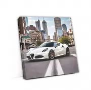 White Alfa Romeo 4C in Indianapolis - Italian Elegance