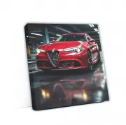 Burgundy Alfa Romeo Giulia Quadrifoglio - Elegance & Speed