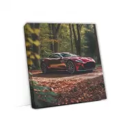 Burgundy Aston Martin DBS Superleggera in Forest - Pure Elegance