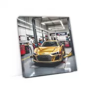 Audi R8 Gold Auto Service - Luxury Power and Precision