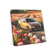 Audi TT RS - Brown Beauty Amidst Blossoms, Power Unleashed