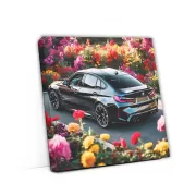 Black BMW M3 Among Flowers - Elegance Meets Performance