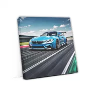 Blue BMW M3 on Racetrack - Speed and Precision in Motion