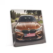 Brown BMW M5 – Beast with USA Flag