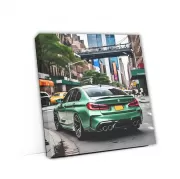 Green BMW M5 in New York - Blend of Luxury and Power