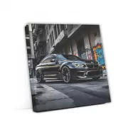 Black BMW M6 in Urban Setting - Elegance Meets Power