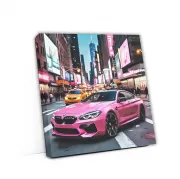 Pink BMW M6 Shines in New York, NY: Bold and Stylish