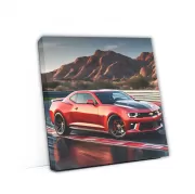 Red Chevrolet Camaro 1LE on Race Track - Speed Meets Power