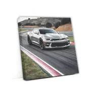 Chevrolet Camaro ZL1 Gray Racing Beast on Track