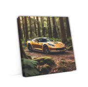 Brown Chevrolet Corvette in Forest - Elegance Meets Power
