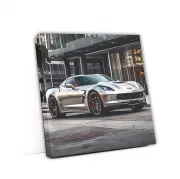 Silver Chevrolet Corvette Stingray in LA - Sleek & Powerful