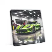 Joas' Green Dodge Viper in Garage - Fast and Fearless