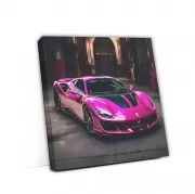 Pink Ferrari 488 GTB in Urban Setting - Bold and Luxurious