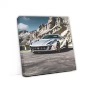 Silver Ferrari 812 Superfast in Mountains - Speed Icon