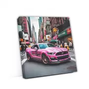 Pink Ford Mustang Mach 1 in New York City - Bold Elegance