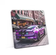 Purple Ford Mustang Mach 1 Roaring in Chicago, IL - Bold Power