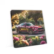 Burgundy Ford Mustang Shelby GT500 Amid Flowers - Pure Power