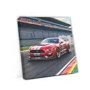 Red Ford Mustang Shelby GT500 Drift - Power and Precision