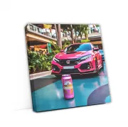 Pink Honda Civic Type R with Beer - Sporty and Fun!