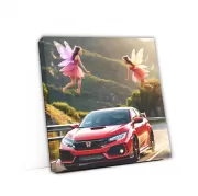 Red Honda Civic Type R - Speedy Fairy Tale Car