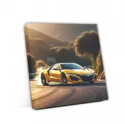 Yellow Honda NSX Drifting - Power Meets Precision