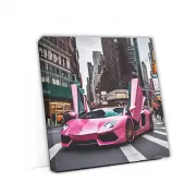 Pink Lamborghini Aventador in New York - Bold Elegance