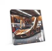 Brown Lamborghini Huracan in Garage - Power and Elegance